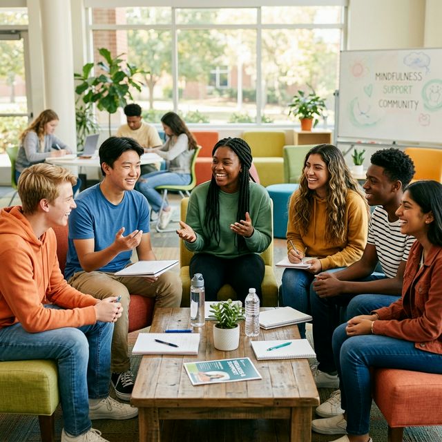 Students participating in a nicotine-free wellness program